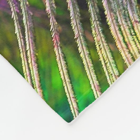 Couverture Polaire Plumes de paon 5 (Coin)