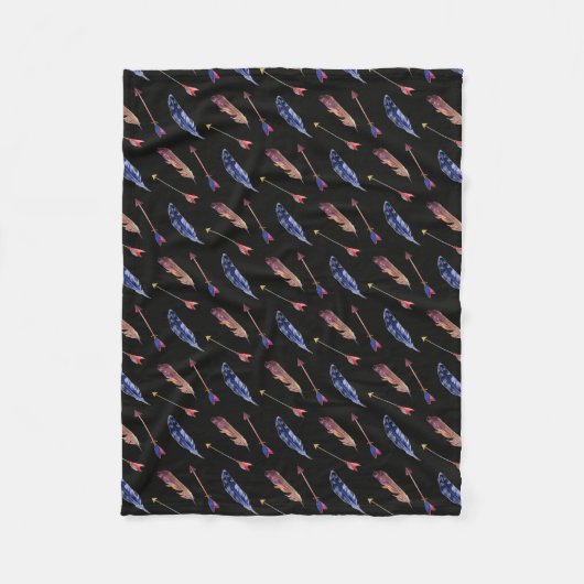 Couverture Polaire Plumes & Flèches (Devant)