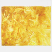 Couverture Polaire Plumes jaune vif (Devant (Horizontal))