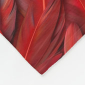 Couverture Polaire Plumes rouges modernes (Coin)