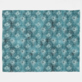 Couverture Polaire Plumes Turquoises de Glam Peacock (Devant (Horizontal))