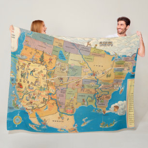 Couverture Polaire "Plus grand ! "Los Angeles et les Etats-Unis