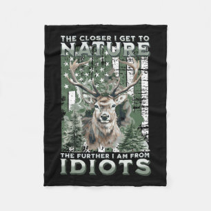 Couverture Polaire Plus Je Me Rapproche De La Nature Chasse Randonnée