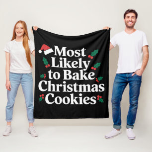 Couverture Polaire Plus Susceptible de Cuire des Biscuits de Noël en