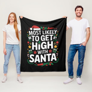 Couverture Polaire Plus susceptible de se défoncer avec le Père Noël