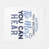 Couverture Polaire Plus Vous Pouvez Entendre La Citation (Devant (Horizontal))