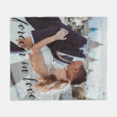 Couverture Polaire Plutôt Forever In Love Valentine's Day Photo Fleec (Devant (Horizontal))