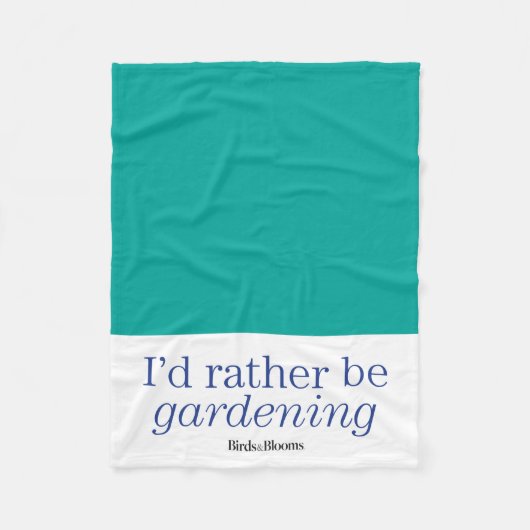 Couverture Polaire Plutôt jardiner (Devant)