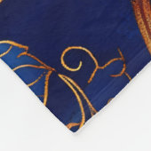 Couverture Polaire Plutôt rose bleu or floral (Coin)