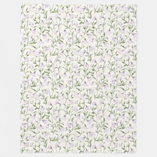 Couverture Polaire Plutôt Violet Floral (Devant)