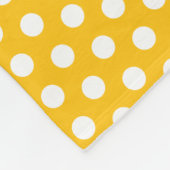 Couverture Polaire Pneuka jaune vif point personnalisé plaque de nom  (Coin)