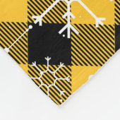 Couverture Polaire Pneus à neige plaqués de buffle jaune et noir (Coin)