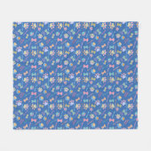 Couverture Polaire Poche bleu lisse (Devant (Horizontal))