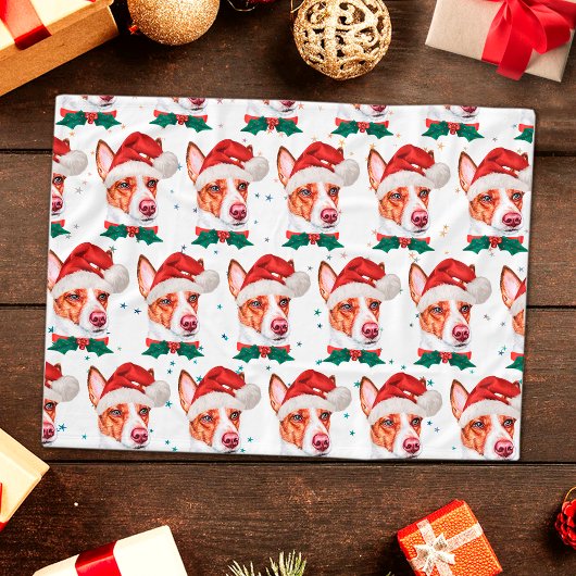 Couverture Polaire Podengo Chien race portugais Étoiles de Noël