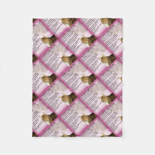 Couverture Polaire Poème de belle-fille de chats (Devant)