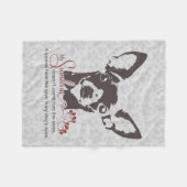 Couverture Polaire Poème de chien de chiwawa (Devant (Horizontal))