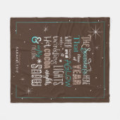 Couverture Polaire Poème de Noël de la saison ID593 (Devant (Horizontal))