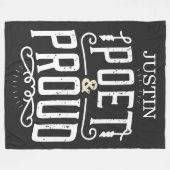 Couverture Polaire Poète et fier (Devant (Horizontal))