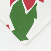 Couverture Polaire Poinsettia (Coin)