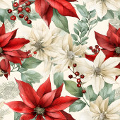 Couverture Polaire Poinsettia Throw Blanket Traditional Holiday Gift