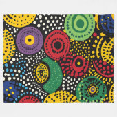 Couverture Polaire Point Abstrait art 8 (Devant (Horizontal))