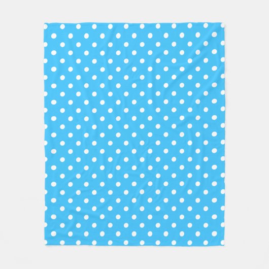 Couverture Polaire Point Polka bleu (Devant)