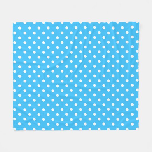 Couverture Polaire Point Polka bleu (Devant (Horizontal))