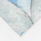 Couverture Polaire Point Polka bleu cute pour éléphant de garçon pers (Coin)