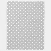Couverture Polaire Point Polka gris (Devant)