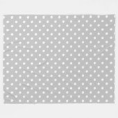 Couverture Polaire Point Polka gris (Devant (Horizontal))