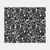 Couverture Polaire Point Polka Noir Et Blanc (Devant (Horizontal))