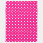 Couverture Polaire Point Polka rose (Devant)