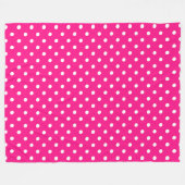 Couverture Polaire Point Polka rose (Devant (Horizontal))