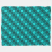 Couverture Polaire Point Polka Turquoise (Devant (Horizontal))