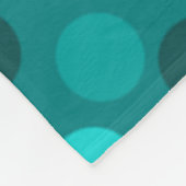 Couverture Polaire Point Polka Turquoise (Coin)