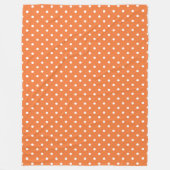 Couverture Polaire Pointe orange et blanc (Devant)