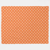 Couverture Polaire Pointe orange et blanc (Devant (Horizontal))