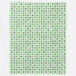 Couverture Polaire Pointe Polka 01.Gris Lgreen BG