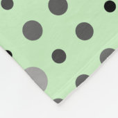 Couverture Polaire Pointe Polka 01.Gris Lgreen BG (Coin)
