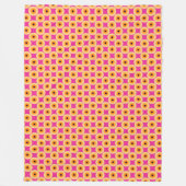 Couverture Polaire Pointe rose Jaune Chic (Devant)