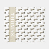 Couverture Polaire Pointer allemand à poil court (foie et blanc) (Devant (Horizontal))