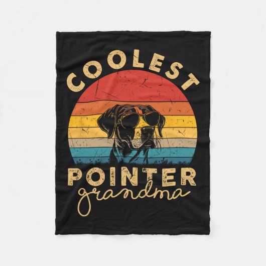 Couverture Polaire Pointer Coolest Grandma Cadeaux Pour Femmes Pointe (Devant)