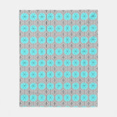 Couverture Polaire Pointes turquoise atomique (Devant)