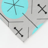 Couverture Polaire Pointes turquoise atomique (Coin)