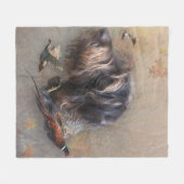 Couverture Polaire Pointeur À poils durs allemand (Devant (Horizontal))