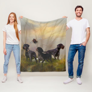 Couverture Polaire Pointeur À poils durs allemand