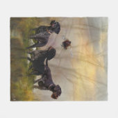 Couverture Polaire Pointeur À poils durs allemand (Devant (Horizontal))