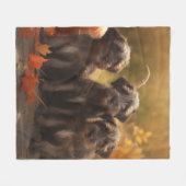 Couverture Polaire Pointeur à poils durs Griffon Puppy Automne (Devant (Horizontal))