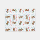 Couverture Polaire Pointeur allemand de Noël (Devant (Horizontal))