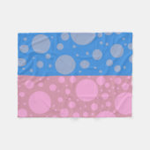 Couverture Polaire Pointeur bleu rose, petit (Devant (Horizontal))